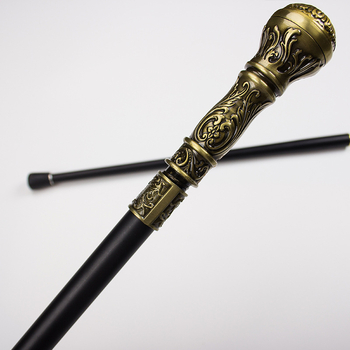 Златна кръгла глава Лолита бастун Бастун Comic-Con Метален джентълмен Цивилизован бастун Двоен бастун Бастун за старец Нехлъзгащ се бастун