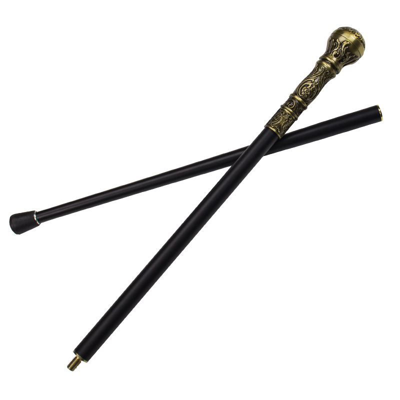 Златна кръгла глава Лолита бастун Бастун Comic-Con Метален джентълмен Цивилизован бастун Двоен бастун Бастун за старец Нехлъзгащ се бастун