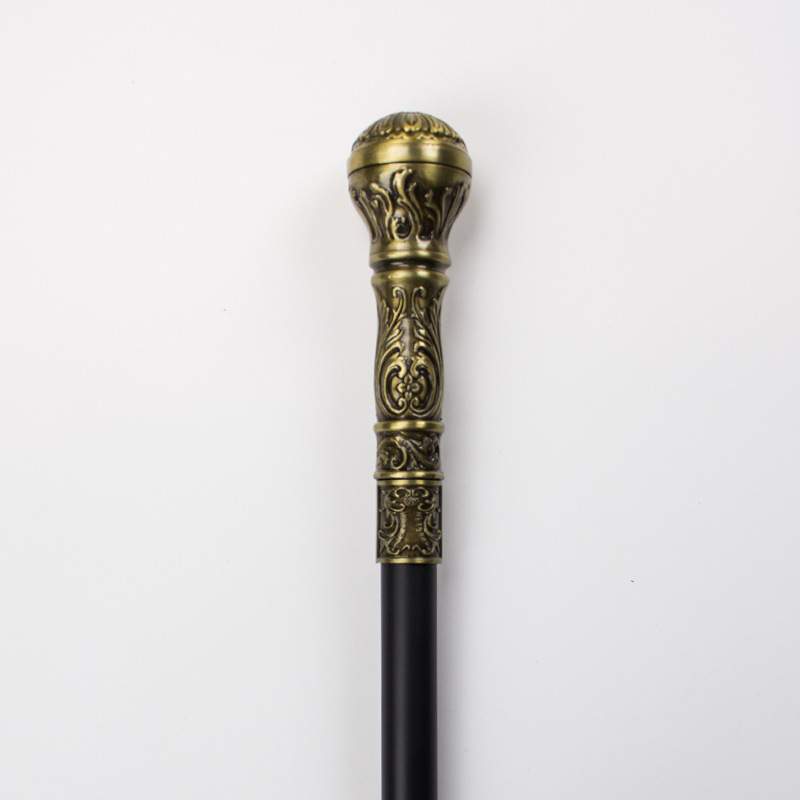 Златна кръгла глава Лолита бастун Бастун Comic-Con Метален джентълмен Цивилизован бастун Двоен бастун Бастун за старец Нехлъзгащ се бастун
