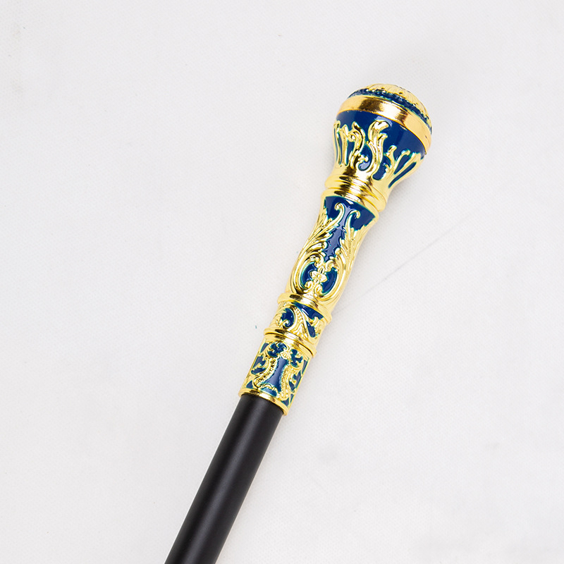 Златна кръгла глава Лолита бастун Бастун Comic-Con Метален джентълмен Цивилизован бастун Двоен бастун Бастун за старец Нехлъзгащ се бастун