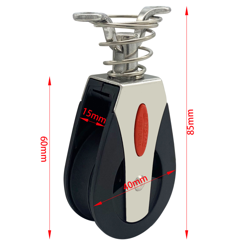 Висящо колело/пластмасова ролка ABS с лагер/найлонова водеща ролка за въже/скоба за въже, аксесоари за морски хардуер