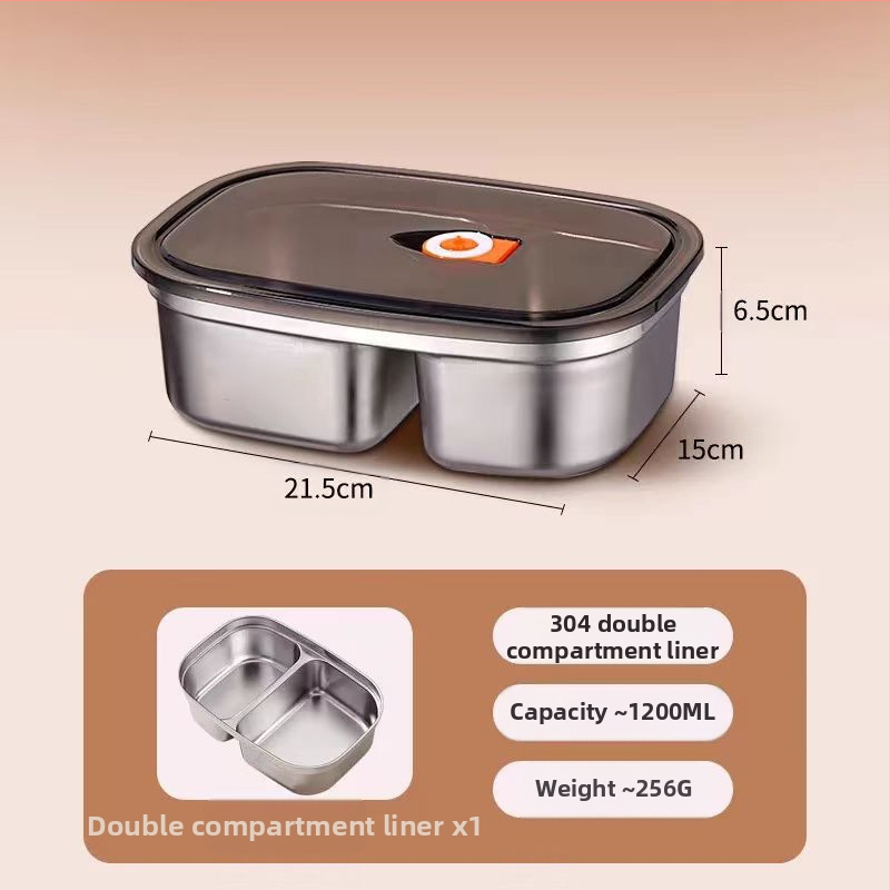 304 rozsdamentes acél ebéddoboz iroda 2024 új mikrohullámú sütővel melegíthető felnőtt nagy kapacitású ebéddoboz étkezéssel