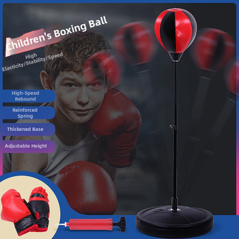 Kodumajapidamises kasutatav vertikaalne tõstepoksi kiirpall laste poksikoti kinnastega treeningpoksikoti poksivarustus lastele