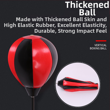 Kodumajapidamises kasutatav vertikaalne tõstepoksi kiirpall laste poksikoti kinnastega treeningpoksikoti poksivarustus lastele