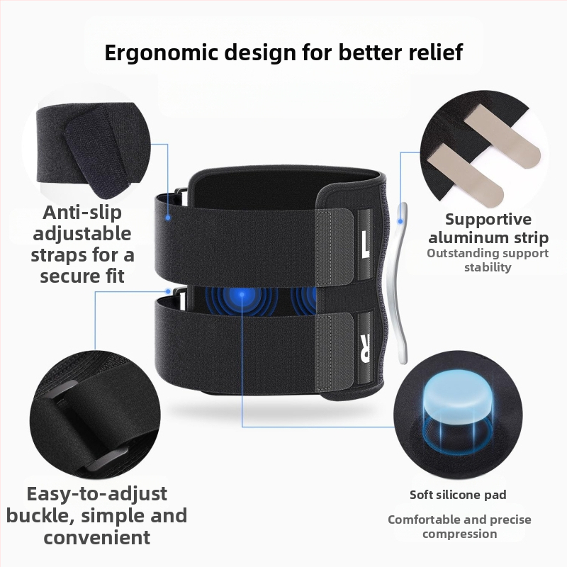 Регулируема лента за защита на прасеца за трансгранични спортове, компресионна опора, облекчаваща дискомфорта на седалищния нерв и краката