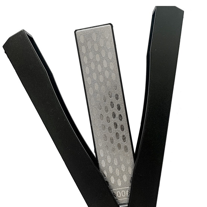 Kokkupandav noateritaja hulgimüük mugav lehvikukujuline kahepoolne terituskivi hulgimüük majapidamise teemantkööginoa teritamise artefakt