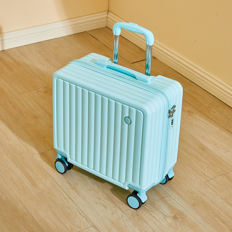 Trolley elegant de 18 inch, pentru bărbați, cu parolă, pentru călătorii, transport bagaje de îmbarcare și check-in