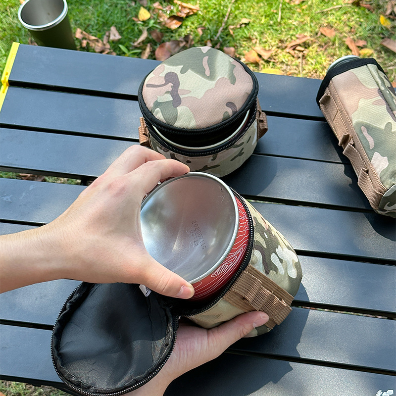 Kültéri kempingezés kempingkártya tűzhely leesésgátló táska táska alpesi benzintartály hosszú, lapos benzintartály tárolótáska védőburkolat