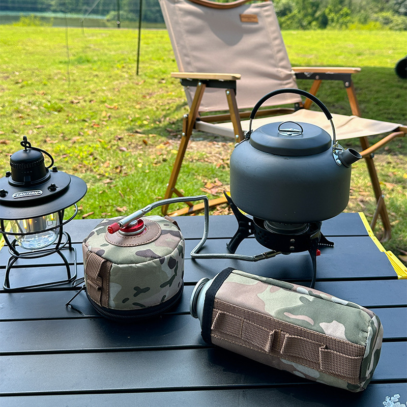 Kültéri kempingezés kempingkártya tűzhely leesésgátló táska táska alpesi benzintartály hosszú, lapos benzintartály tárolótáska védőburkolat