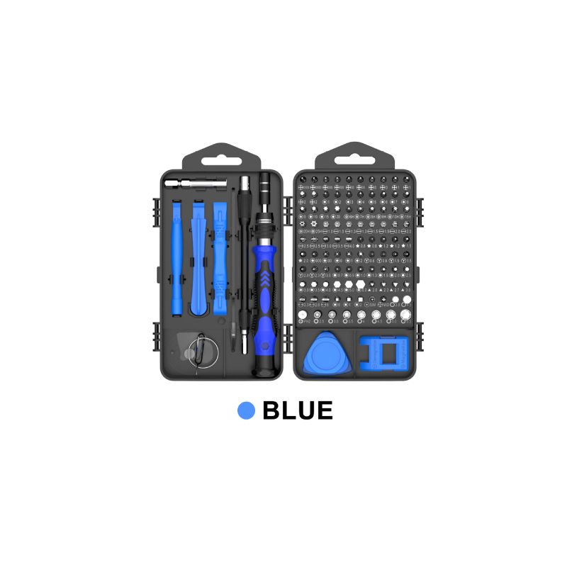 115IN1 atsuktuvas, kostiumas, akiniai, laikrodis, mobilusis telefonas, skaitmeninis tikslus išardymo priežiūros įrankis, rankinis daugiafunkcis