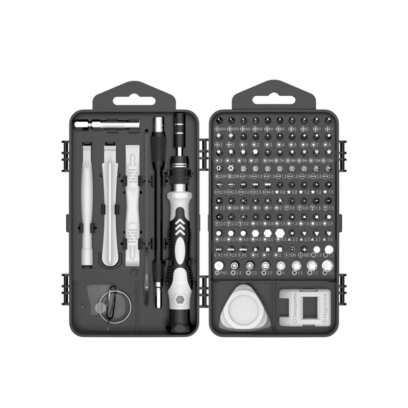 115IN1 atsuktuvas, kostiumas, akiniai, laikrodis, mobilusis telefonas, skaitmeninis tikslus išardymo priežiūros įrankis, rankinis daugiafunkcis