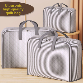 raktáron ultrahangos vastag dombornyomott tárolótáska ruhatakaró mozgó befejező táska gardróbszekrény tároló nagy kapacitású táska