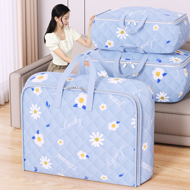 raktáron ultrahangos vastag dombornyomott tárolótáska ruhatakaró mozgó befejező táska gardróbszekrény tároló nagy kapacitású táska