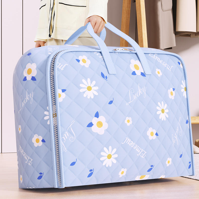 raktáron ultrahangos vastag dombornyomott tárolótáska ruhatakaró mozgó befejező táska gardróbszekrény tároló nagy kapacitású táska