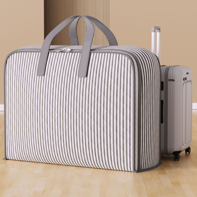 raktáron ultrahangos vastag dombornyomott tárolótáska ruhatakaró mozgó befejező táska gardróbszekrény tároló nagy kapacitású táska
