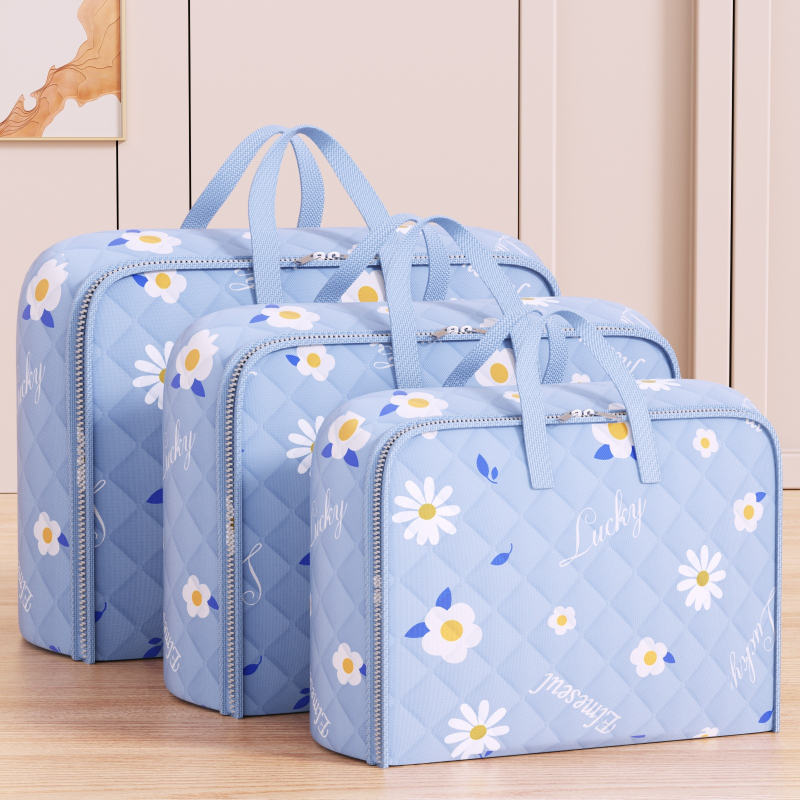 raktáron ultrahangos vastag dombornyomott tárolótáska ruhatakaró mozgó befejező táska gardróbszekrény tároló nagy kapacitású táska