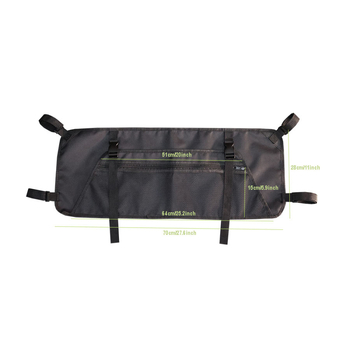 Kültéri kempingutánfutó oldalsó tárolótáska, 600D utazókocsi, állítható tárolótáska