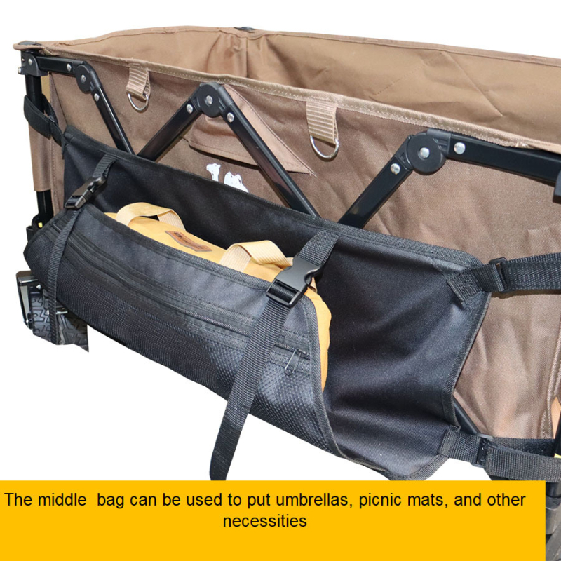 Kültéri kempingutánfutó oldalsó tárolótáska, 600D utazókocsi, állítható tárolótáska