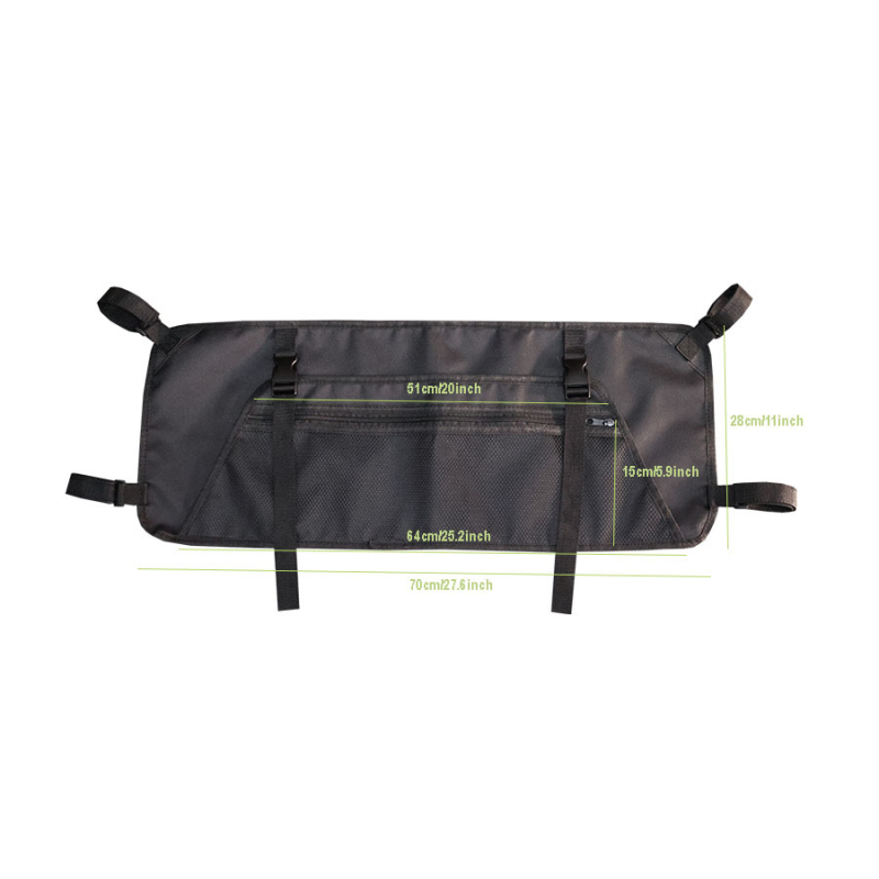 Kültéri kempingutánfutó oldalsó tárolótáska, 600D utazókocsi, állítható tárolótáska