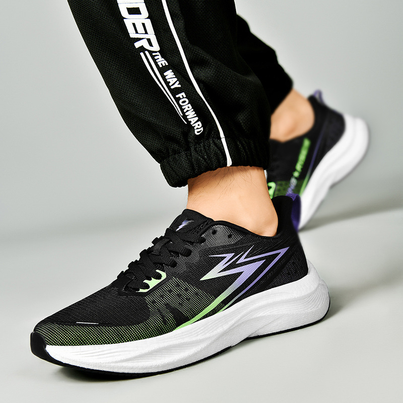 Őszi határokon átnyúló popcorn sport futócipők ultra könnyű ütéscsillapító rebound mesh lélegző páros alkalmi cipő nagykereskedelem