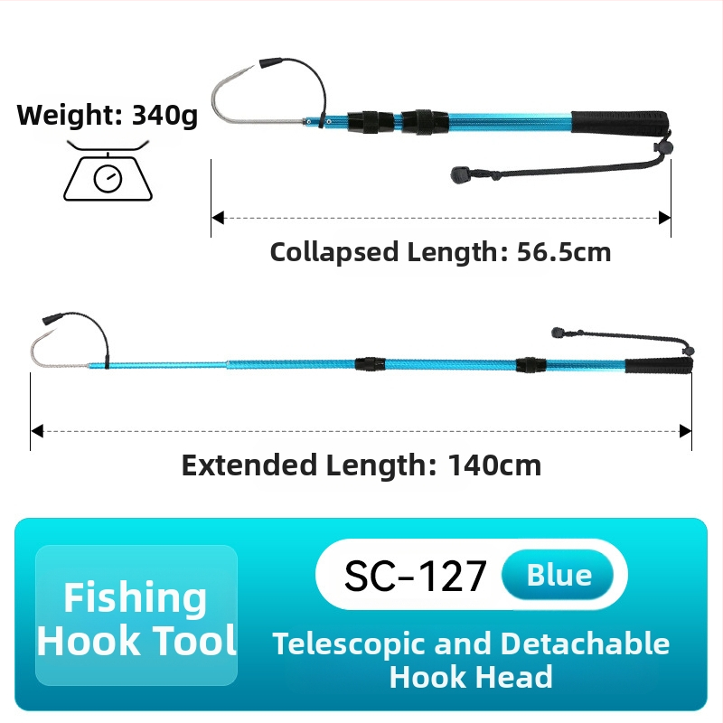 Sanle alumínium ötvözetből készült összecsukható horog horgony horog tengeri horgászcsónak horgászat jéghorgászat teleszkópos vezérlésű halászsíkoló horog felszerelés