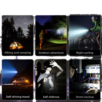 Vokiškas stiprus šviesos nešiojamas žibintuvėlis avariniam apšvietimui, įkraunamas itin ryškus lauko itin ilgas LED kalnakasių žibintas, didelės galios lazeris