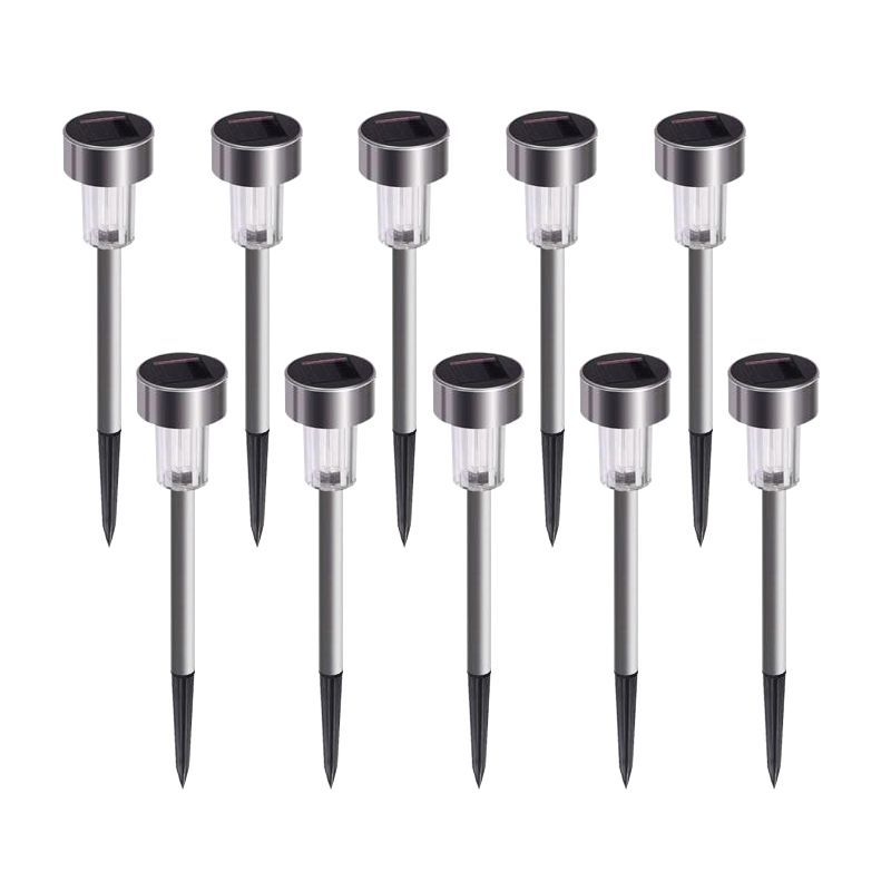 Határokon átnyúló napelemes gyeplámpa udvari kerti dekoráció éjszakai fény kültéri esőálló kis csőlámpa talajlámpa éjszakai fény