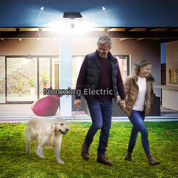 Ηλιακή λάμπα οικιακής χρήσης, λάμπα κήπου 254Led, νέα αγροτική λάμπα υψηλής ισχύος εξωτερικού χώρου, προβολέας, επιτοίχια λάμπα με αισθητήρα ανθρώπινου σώματος