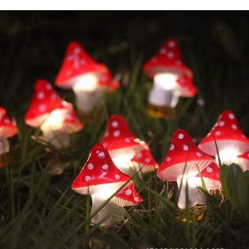 2025 m. Velykų naujos vertikalios grybo formos kalėdinės varinės vielos styginių lemputės, šventinės dekoratyvinės mažos žibintų didmeninė prekyba