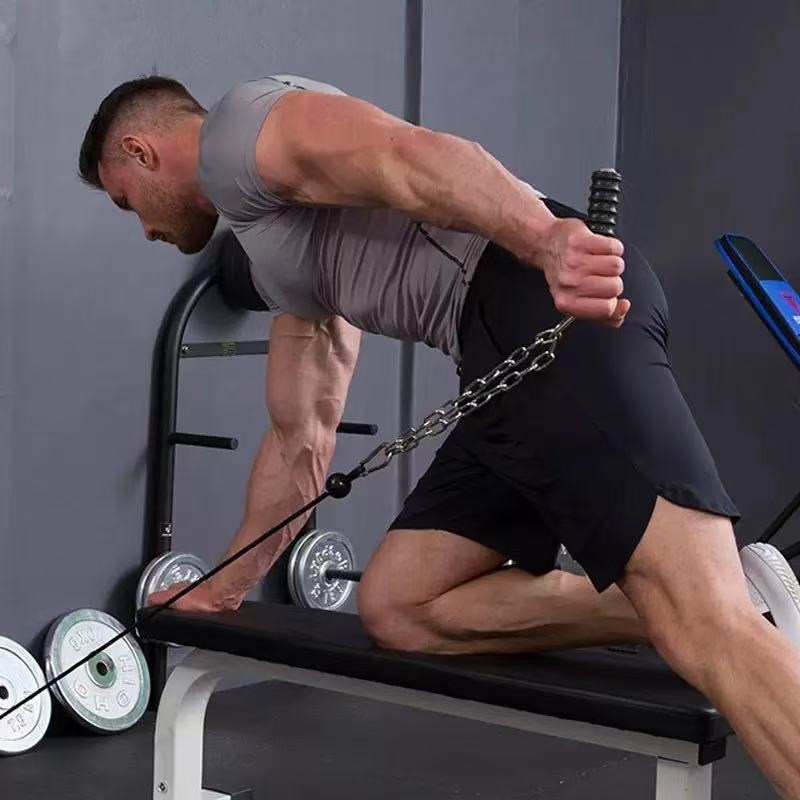 Νέο τιμόνι γυμναστικής απευθείας από το εργοστάσιο, ολοκληρωμένο τιμόνι γυμναστικής για τρικέφαλους βραχιόνιους, λαβή γυμναστικής με υψηλή έλξη προς τα κάτω