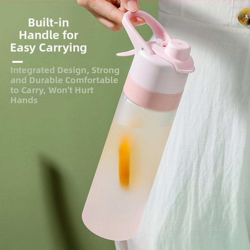 Чаша за пръскане на открито с матирано покритие, студентска градиентна двуфункционална директна питейна чаша с голям капацитет, спортна преносима чаша, трансгранична кана