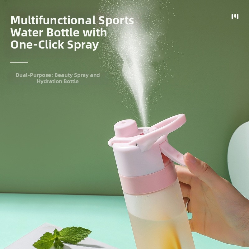 Чаша за пръскане на открито с матирано покритие, студентска градиентна двуфункционална директна питейна чаша с голям капацитет, спортна преносима чаша, трансгранична кана