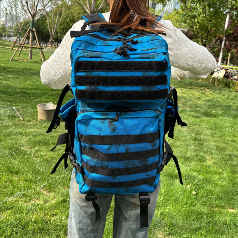 Piiriülene 45L taktikaline seljakott suure mahutavusega välistingimustes kasutamiseks mõeldud spordiseljakott takjakinnitusega kulumiskindel veekindel matkakamuflaažkott