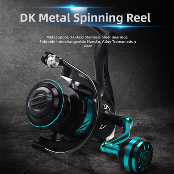 Luya риболовно колело, въртящо се колело, изцяло метално колело от неръждаема стомана, специално колело за хвърляне на морски прът, колело за риболов на въдица, микро колело