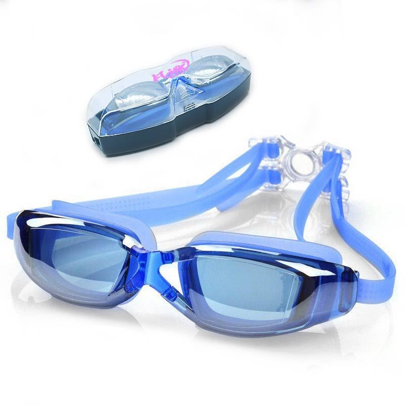 Plaukimo akiniai HD vandeniui atsparūs, nerūkstantys, vyrams ir moterims, trumparegiams, vaikams, suaugusiems, dideliems rėmeliams, plaukimo akiniai, įranga, gamyklos tiesioginis pardavimas