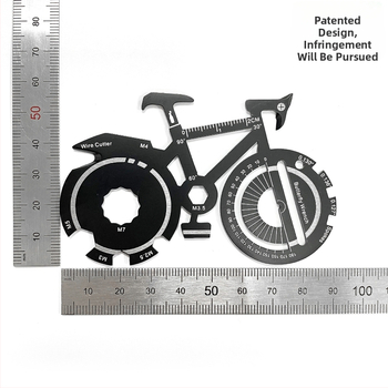 20 σε 1 υπαίθριο αθλητικό ποδήλατο σε σχήμα διασυνοριακού δημιουργικού δώρου με λογότυπο εταιρείας, πολυλειτουργικό εργαλείο μπρελόκ