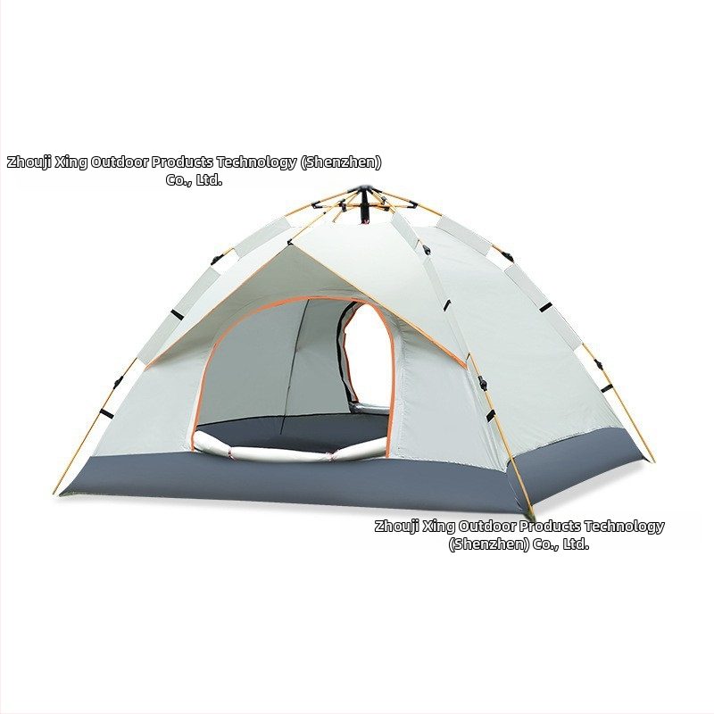 Kokkupandamatu kaasaskantav hõbetatud päikesekaitsekreemiga kahe uksega ventileeritav matkatelk, tuulekindel, kerge, kiiresti avatav telkimiseks
