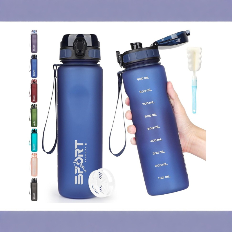 Õues kasutatav mugav tass suviseks värviliseks plastist veekruusiks meestele ja naistele, õpilastele, suure mahutavusega spordiveekruus, kosmosekruus