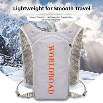 Határokon átnyúló kerékpáros túrahátizsák férfiaknak és nőknek, terepfutáshoz, maratonhoz, 5 literes, könnyű, hordozható hegymászó táska