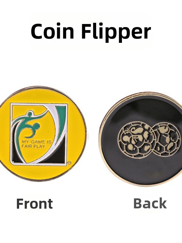 Инструмент за бране на ръбове, за футбол, за тренировка, за съдия, за хвърляне на монети, за обслужване на футболни мачове, за бране на дясната страна, устойчив на износване.