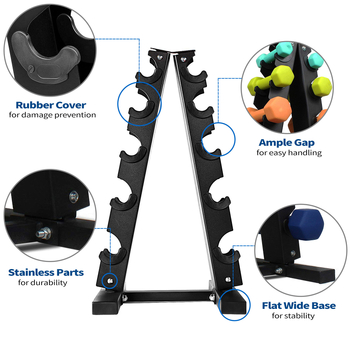 Εμπορικό εξαγωνικό σταθερό ράφι τοποθέτησης αλτήρων για εξοπλισμό οικιακής γυμναστικής, ράφι αποθήκευσης αλτήρων τύπου Α, πολλαπλών προδιαγραφών