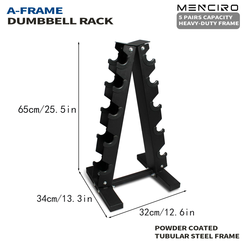 Εμπορικό εξαγωνικό σταθερό ράφι τοποθέτησης αλτήρων για εξοπλισμό οικιακής γυμναστικής, ράφι αποθήκευσης αλτήρων τύπου Α, πολλαπλών προδιαγραφών