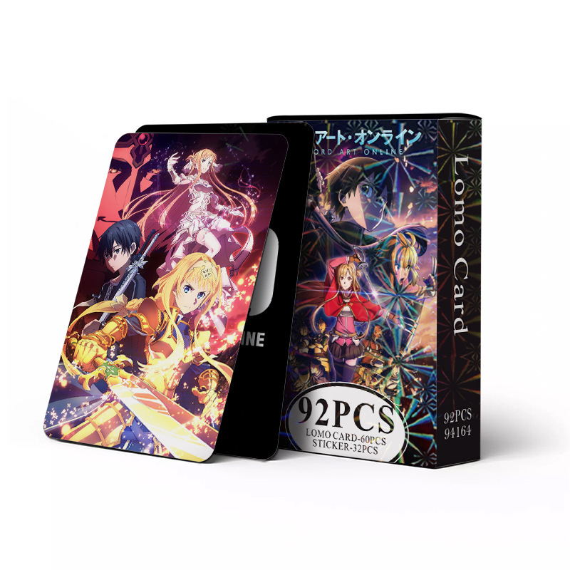Ексклузивни 92 аниме карти в японски стил, двуизмерни фото карти, Touhou Black Kpop периферни устройства, Lomo малки