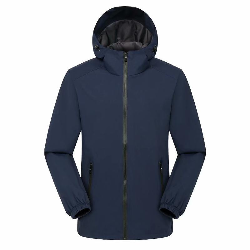 Мъжко яке за бягане, ветроустойчиво, тренировъчно, пролетно и есенно, спортно, водоустойчиво, дъждоустойчиво, бързосъхнещо, за навън, с качулка, колоездене, ежедневно