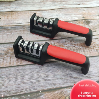 Noa teritamine volframterasest kolmeastmeline terituskivi majapidamisköögi noa teritaja artefakti terituskivi käsitsi kiire teritamise tööriist