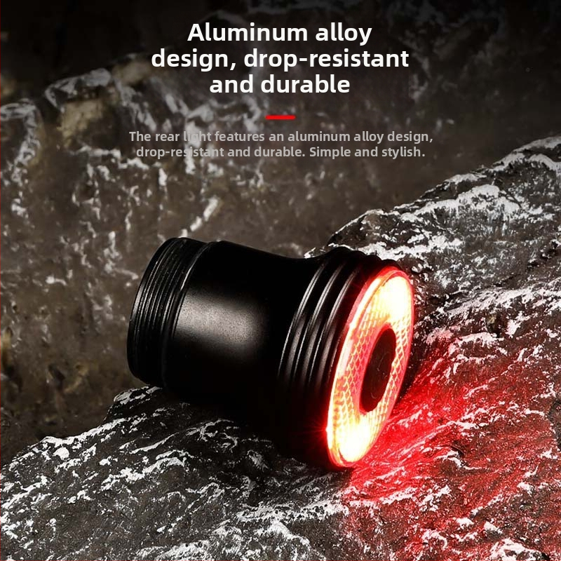 Svetlo na bicykel, cestný bicykel, výstražné svetlo s vysokým jasom, zadné svetlo so senzorom brzdy, vonkajšie svetlo na horský bicykel