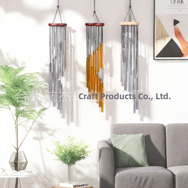 Метална вятърна камбанка 12-тръбна алуминиева тръбна висулка за домашен балкон, трансгранична тема, възпоменателен подарък на едро, камбанка