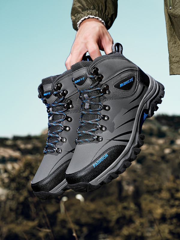 Kültéri vízálló hegymászócipők Férfi tavaszi és őszi csúszásgátló cipő Férfi lélegző futócipők Puha talpú alkalmi cipők Munkavédelmi cipők