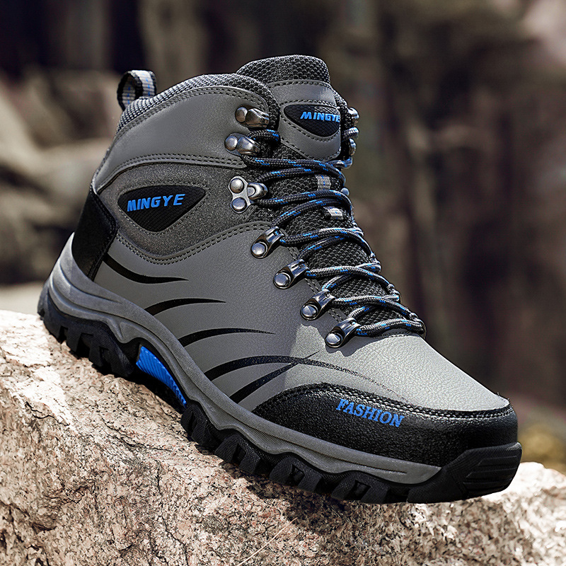 Kültéri vízálló hegymászócipők Férfi tavaszi és őszi csúszásgátló cipő Férfi lélegző futócipők Puha talpú alkalmi cipők Munkavédelmi cipők
