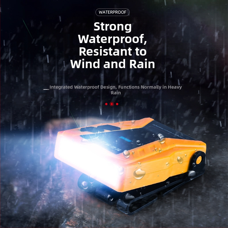 Yinnuo Челник за риболов Специален акумулаторен челен монтиран на главата Супер ярък мини ултра лека светлина Малка нощна риболовна индукционна лампа